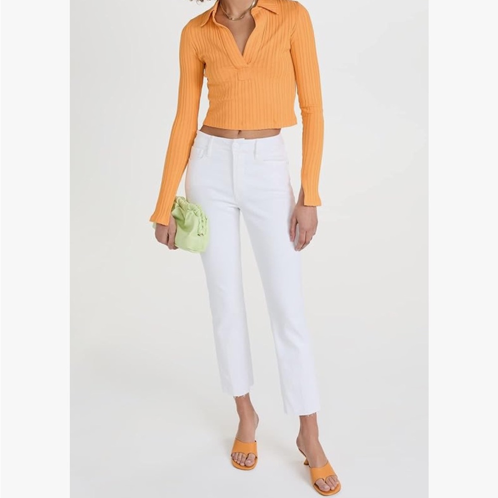 Good American White Good straight jeans